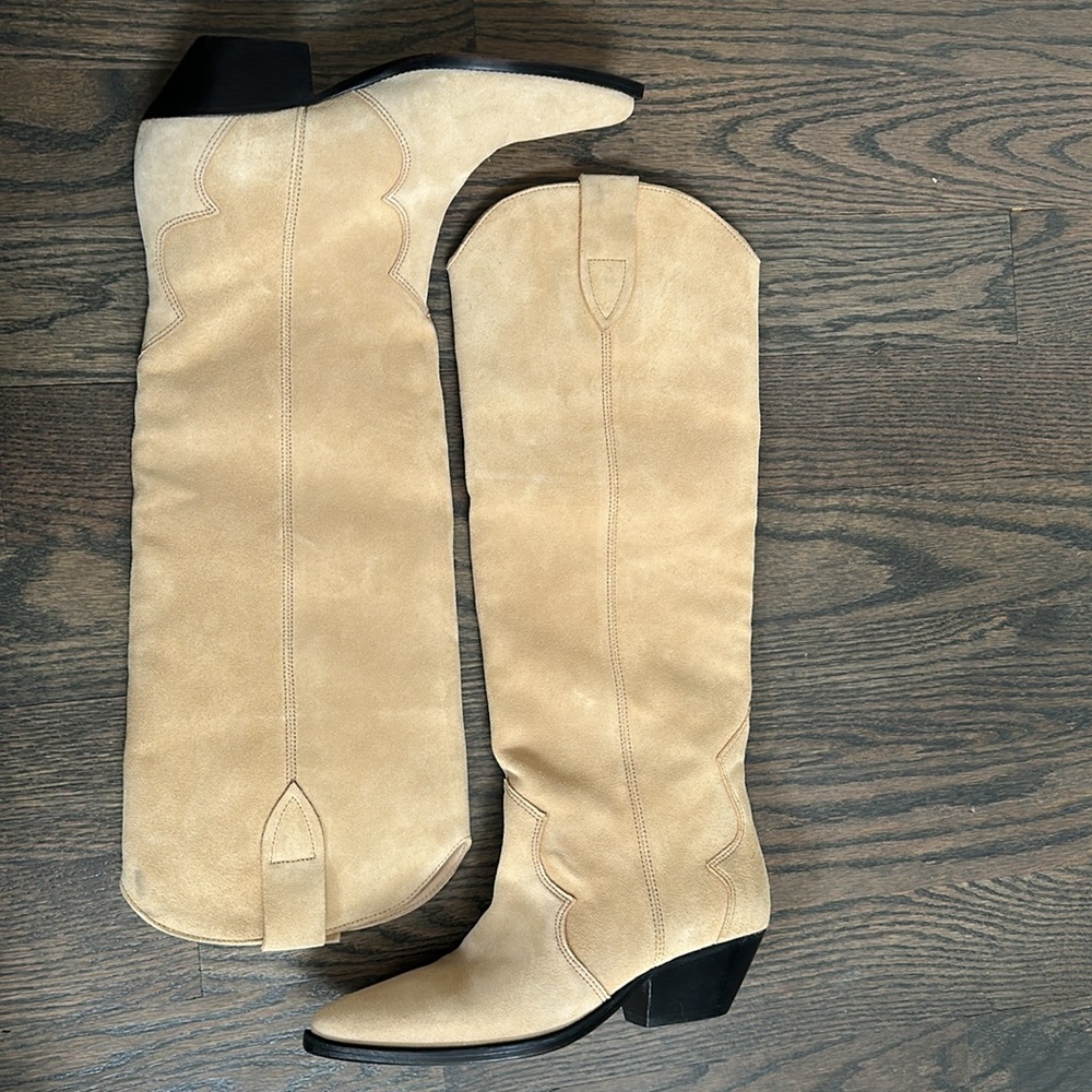 Isabel Marant Denvee Suede Knee-High Boots 38/8 - Picture 6 of 8
